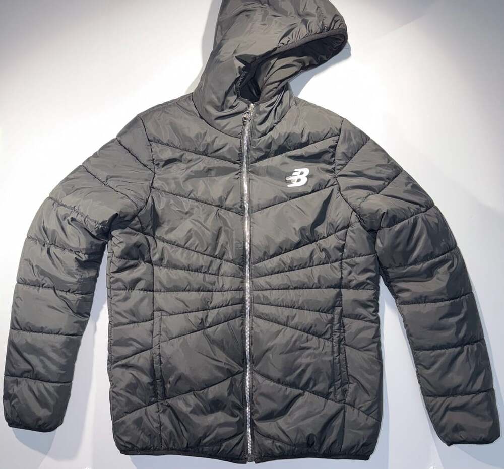 New Balance Black Puffer Jacket with Hood Size M